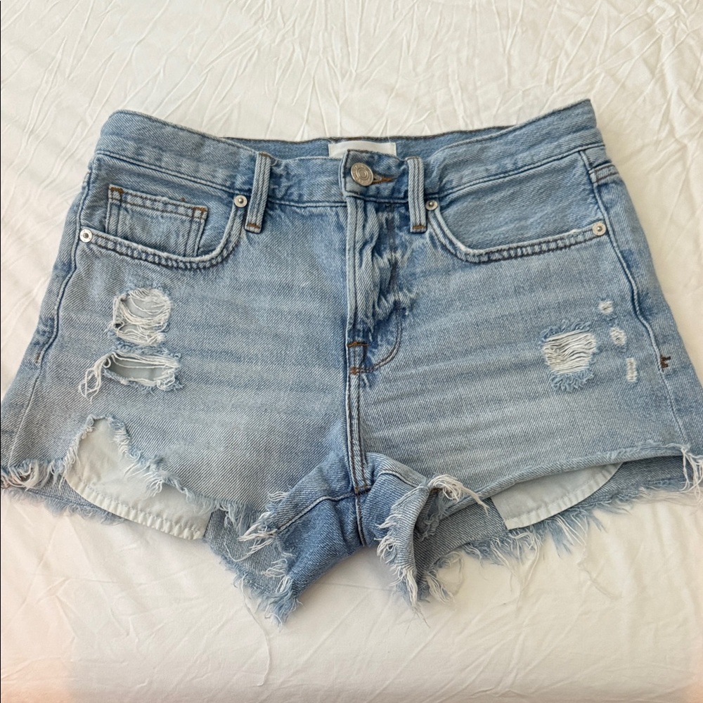 Frame Denim Le Brigette Distressed Short